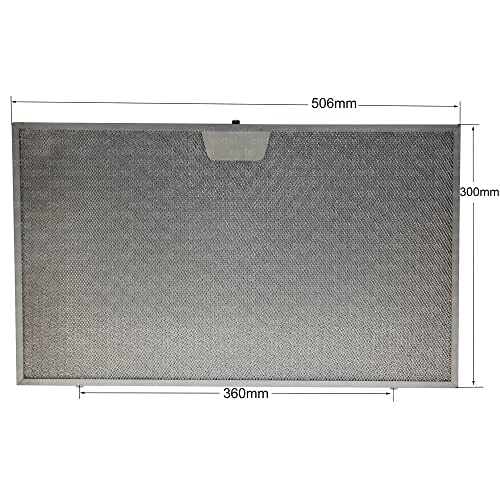 00744829 Davlumbaz Filtresi 506×300 mm Davlumbaz Yağ Filtresi Mutfak Aspiratörü Havalandırma Alüminyum Aspiratör 50,6 X 30 CM BSHG00744829