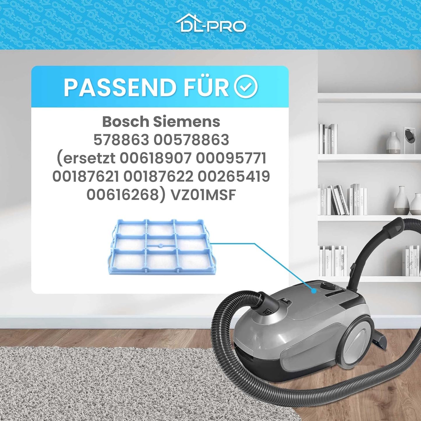 Bosch, Siemens, Profilo Elektrikli Süpürgeler İçin Motor Koruma Filtresi 00618907 - En Uygun Yedek Parça Değişimi