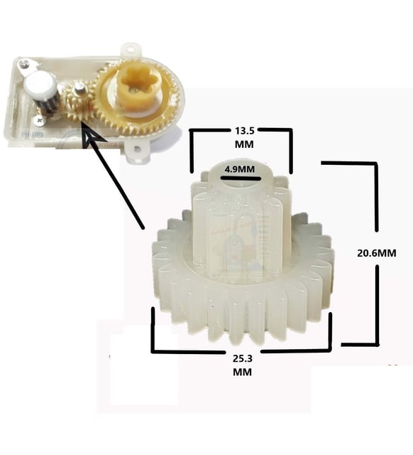 Tefal, Homend, Arçelik, Arzum Blender Hazne Kapağı Aktarma Dişlisi - Uyumlu Yedek Parça (12 Diş