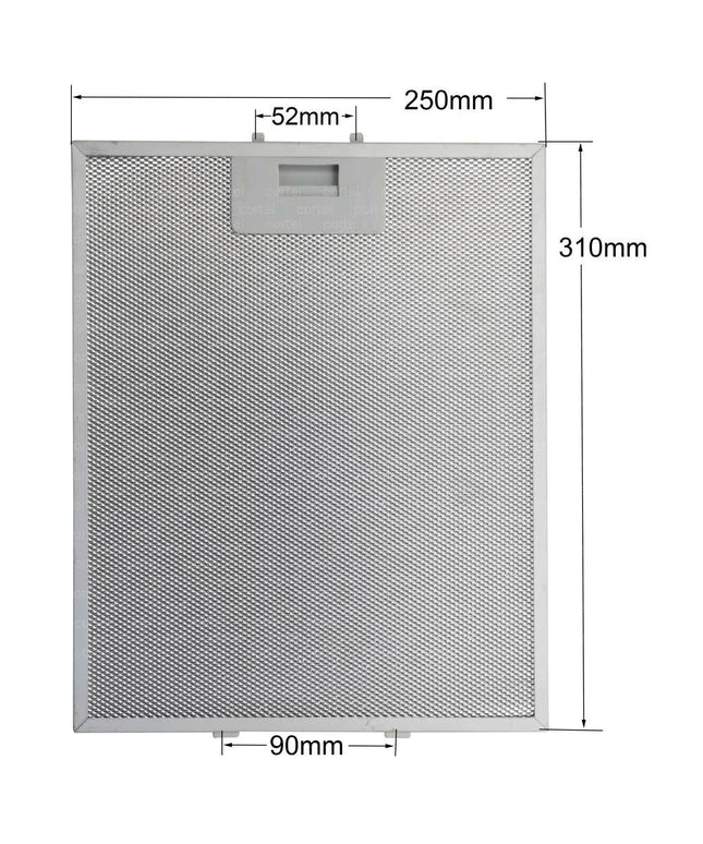 Filtro METÁLICO Campana Extractor BALAY 3BD764X, LC48955/01, 2MEB60 31X25 C.O. 353110