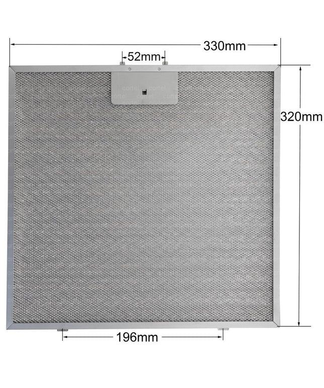 00362381 Davlumbaz Aspiratör Filtresi 330x320 Bosch, Siemens 33x32