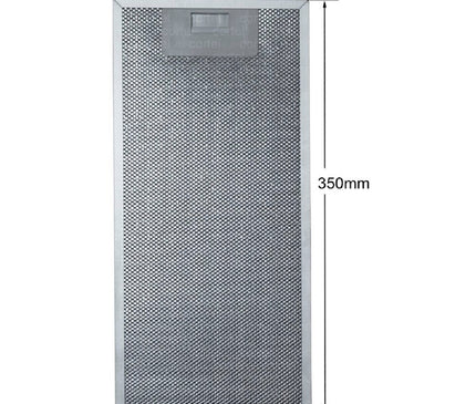 00435204 Davlumbaz Filtresi 350x165mm 350 x 165 mm Mesh Metal Yağ Filtresi Beko, AEG, Bosch, Siemens, Balay için Yedek Parça