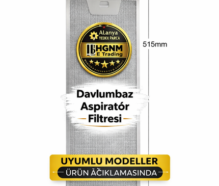 00660222 Davlumbaz Yağ Filtresi 515x186 mm (51,5 x 18,6 cm) – Metal Aspiratör Filtre Teli