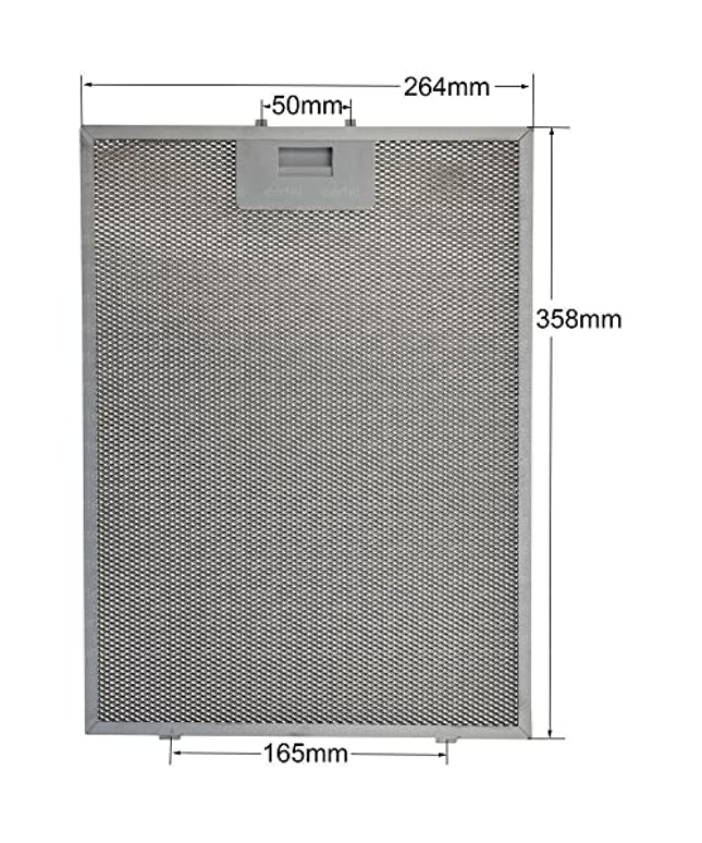 00703451 Bosch Siemens 265x359 mm Davlumbaz Aspiratör Filtresi Metal Yağ Filtresi