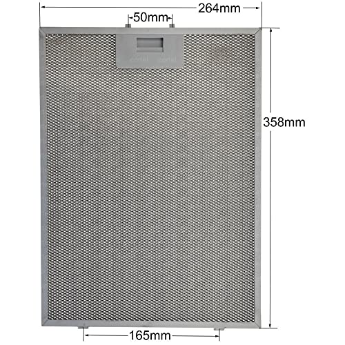 00703451 Bosch Siemens 265x359 mm Davlumbaz Aspiratör Filtresi Metal Yağ Filtresi