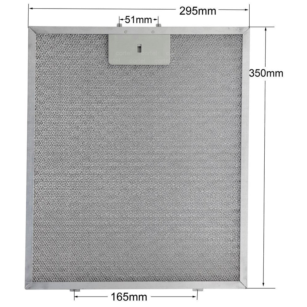 348x295 Davlumbaz Metal Filtre - 350x300, 00703537 Bosch, NEFF, Siemens 703537