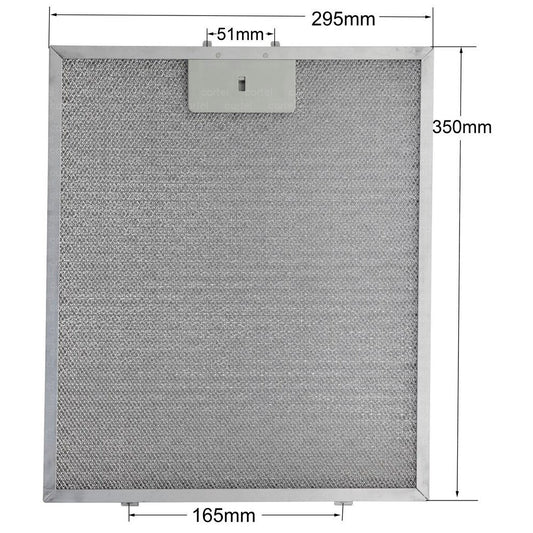 348x295 Davlumbaz Metal Filtre - 350x300, 00703537 Bosch, NEFF, Siemens 703537