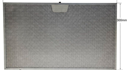 Жировой фильтр Металлический фильтр квадратный 506 x 300 мм Подходит для вытяжек Bosch Siemens 744829