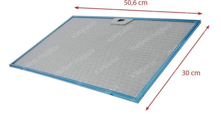 Жировой фильтр Металлический фильтр квадратный 506 x 300 мм Подходит для вытяжек Bosch Siemens 744829