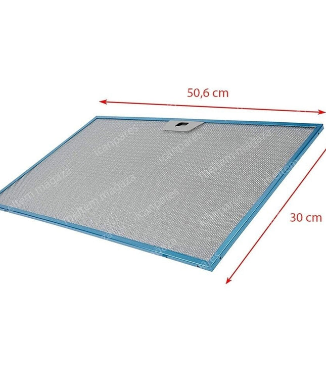 Жировой фильтр Металлический фильтр квадратный 506 x 300 мм Подходит для вытяжек Bosch Siemens 744829