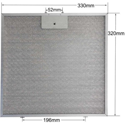 00362381 Davlumbaz Aspiratör Yağ Filtresi 330x320 mm (33x32 cm)