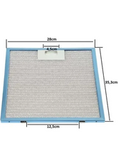 280x350 mm Alüminyum Davlumbaz Yağ Filtresi – Aspiratör Parçası 28x35, 35x28