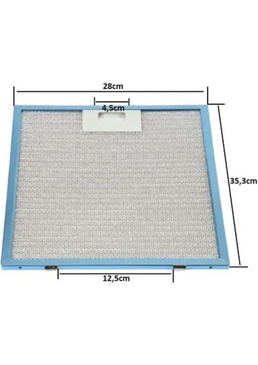 280x350 mm Alüminyum Davlumbaz Yağ Filtresi – Aspiratör Parçası 28x35, 35x28