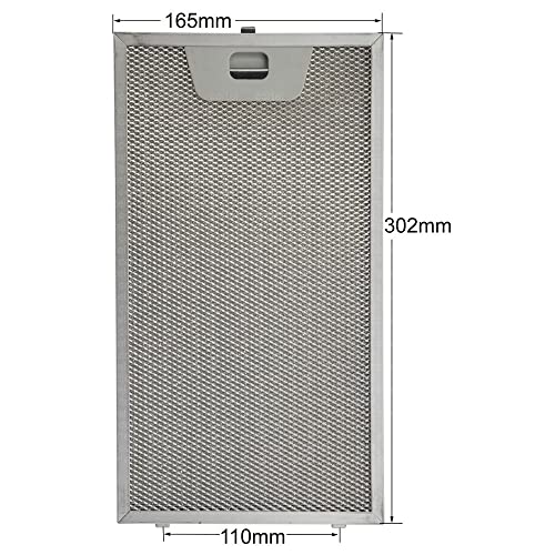 11004960 Davlumbaz Yağ Filtresi 302x165 mm Bosch Siemens Neff Balay Viva Uyumlu Metal Aspiratör Davlumbaz Filtre Kaset