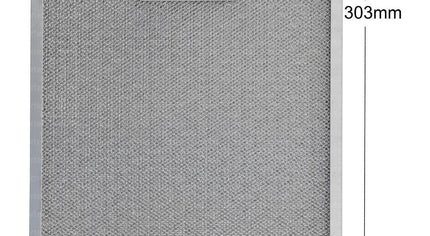 129730001 Beko Davlumbaz Filtresi, 303×256 mm, Metal Yağ Filtresi Beko, ADV5160, CWB6410, P27RAV, CWB6410CR, CWB6410AR