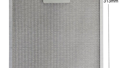 00672373 - Cooker Hood Metal Grease Filter - 313x286 mm For Bosch, Constructa, Neff, Siemens