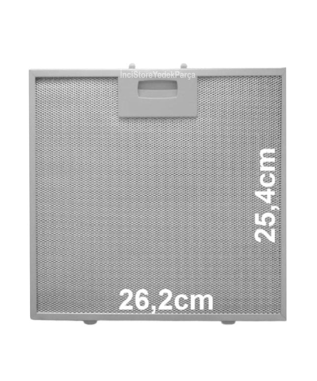 V47006100 Фильтр вытяжки 262x253 мм Жировой фильтр кухонной вытяжки Кухонная вытяжка Алюминий