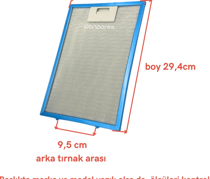 20,8 x 29,5 CM  Range Hood Oil Filter Aspirator Hood Spare part Accessory RangeHood Grease Filter Kitchen 208 x 295 MM