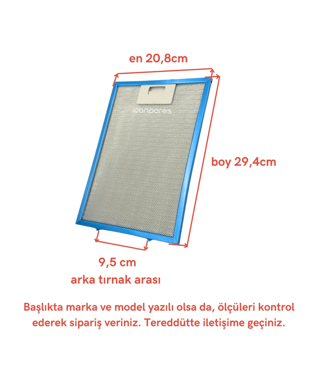 20,8 x 29,5 CM  Range Hood Oil Filter Aspirator Hood Spare part Accessory RangeHood Grease Filter Kitchen 208 x 295 MM