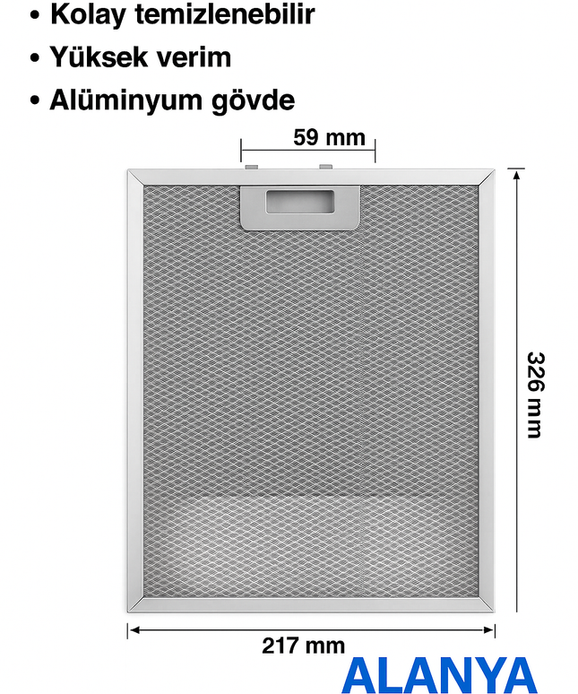 217x326 Davlumbaz Aspiratör Filtresi (218x325-215x325)