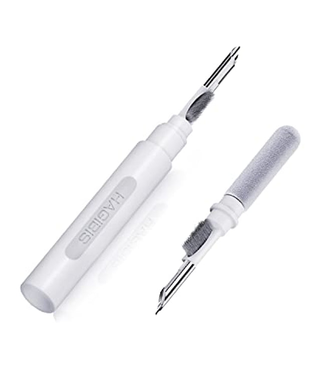 Hagibis Cleaning Pen for Airpods Pro 1 2 Multi-Function Cleaner Kit Soft Brush for Bluetooth Earphones Case Cleaning Tools for Lego Huawei Samsung MI Earbuds (White)