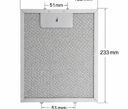 233x188 mm Davlumbaz Yağ Filtresi – Aspiratör Metal Kaset Filtre Teli – Mutfak Davlumbazı Alüminyum Yağ Tutucu Filtre