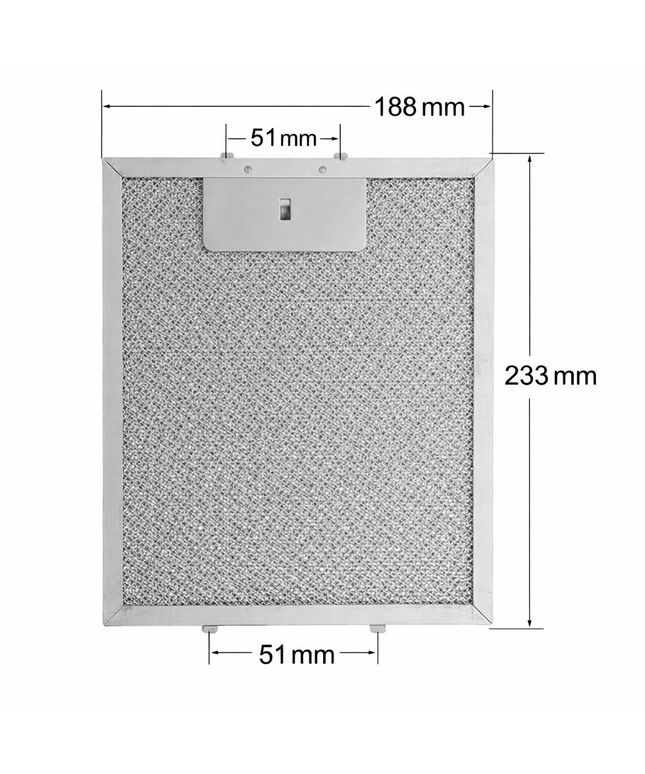 233x188 mm Davlumbaz Yağ Filtresi – Aspiratör Metal Kaset Filtre Teli – Mutfak Davlumbazı Alüminyum Yağ Tutucu Filtre