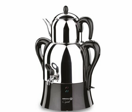 Turkish Tea Maker Korkmaz Caykolik A341 Samovar Stainless Steel Electric Tea Machine 220v EU Plug