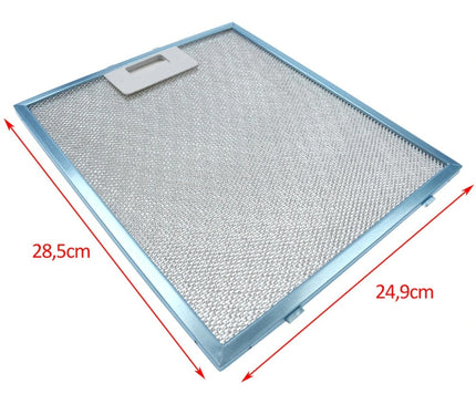 24,9×28.5 CM 24,9 x 28.5 Davlumbaz Yağ Filtresi Aspiratör Ocak Yağ Filtresi Mutfak Aspiratörü Havalandırma Alüminyum 249×285 mm Birçok marka ile uyumlu