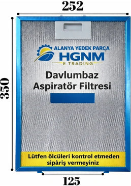 252x350 mm davlumbaz yağ filtresi aspiratör kaput yedek parça mutfak yağ filtresi aksesuar P9