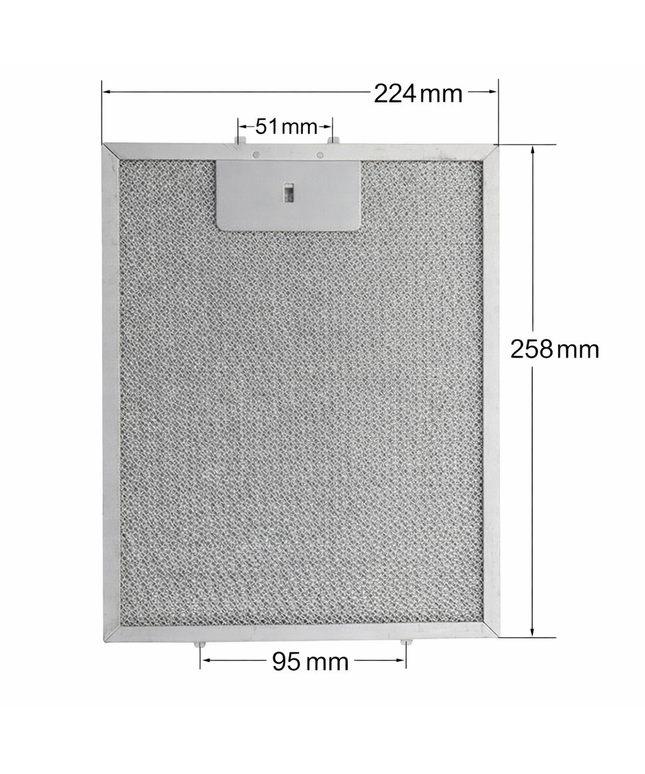 258x224 mm Davlumbaz Yağ Filtresi Aspiratör Metal Filtre Üniversal Alüminyum Mutfak Yağ Tutucu Yedek Parça