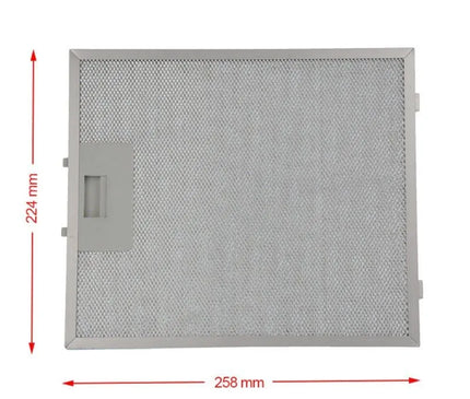 Фильтр для вытяжки 258x224 мм металлический жироулавливающий универсальный