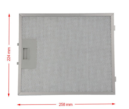 258x224 mm Range Hood Grease Filter Cooker Hood Metal Filter Universal Aluminum Kitchen Grease Trap Replacement Part