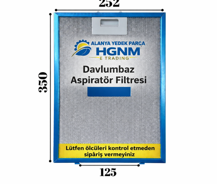 25×35 cm Davlumbaz Yağ Filtresi 250x350 mm Aspiratör Süzgeç Kaset Tel Filtre