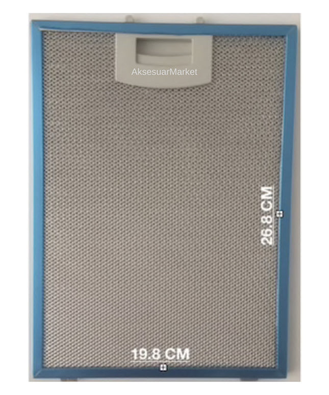 198x268 Ferre Davlumbaz Aspiratör Filtresi 268x198mm - Beyaz Eşya Yedek Parça Alanya Antalya