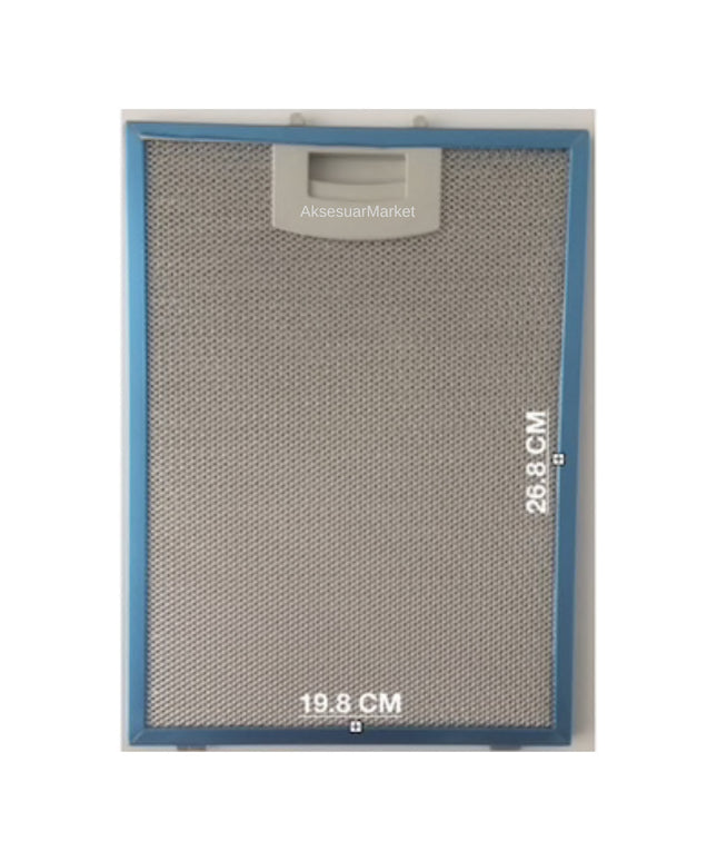198x268 Ferre Davlumbaz Aspiratör Filtresi 268x198mm - Beyaz Eşya Yedek Parça Alanya Antalya