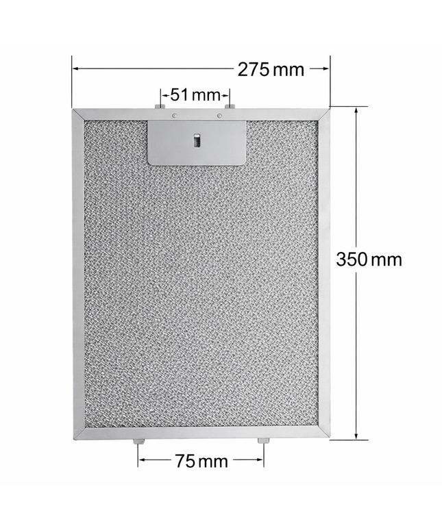 27,5x35 cm Ankastre Davlumbaz Tel Filtre 350x275 mm Aspiratör Kaset Süzgeç Yağ Filtresi