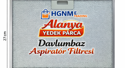 27x36 Elica Shire Davlumbaz İçin Alüminyum Metal Yağ Filtresi 35,8 x 27 cm – GRI0124745A Aspiratör Fitre teli