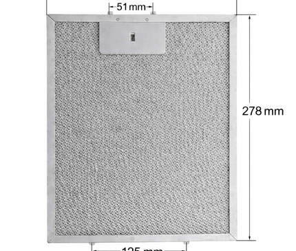 Termikel Davlumbaz Tel Filtre 261x278 mm - Yağ Buhar Filtresi Uyumlu Modellerle 26x28 260x280