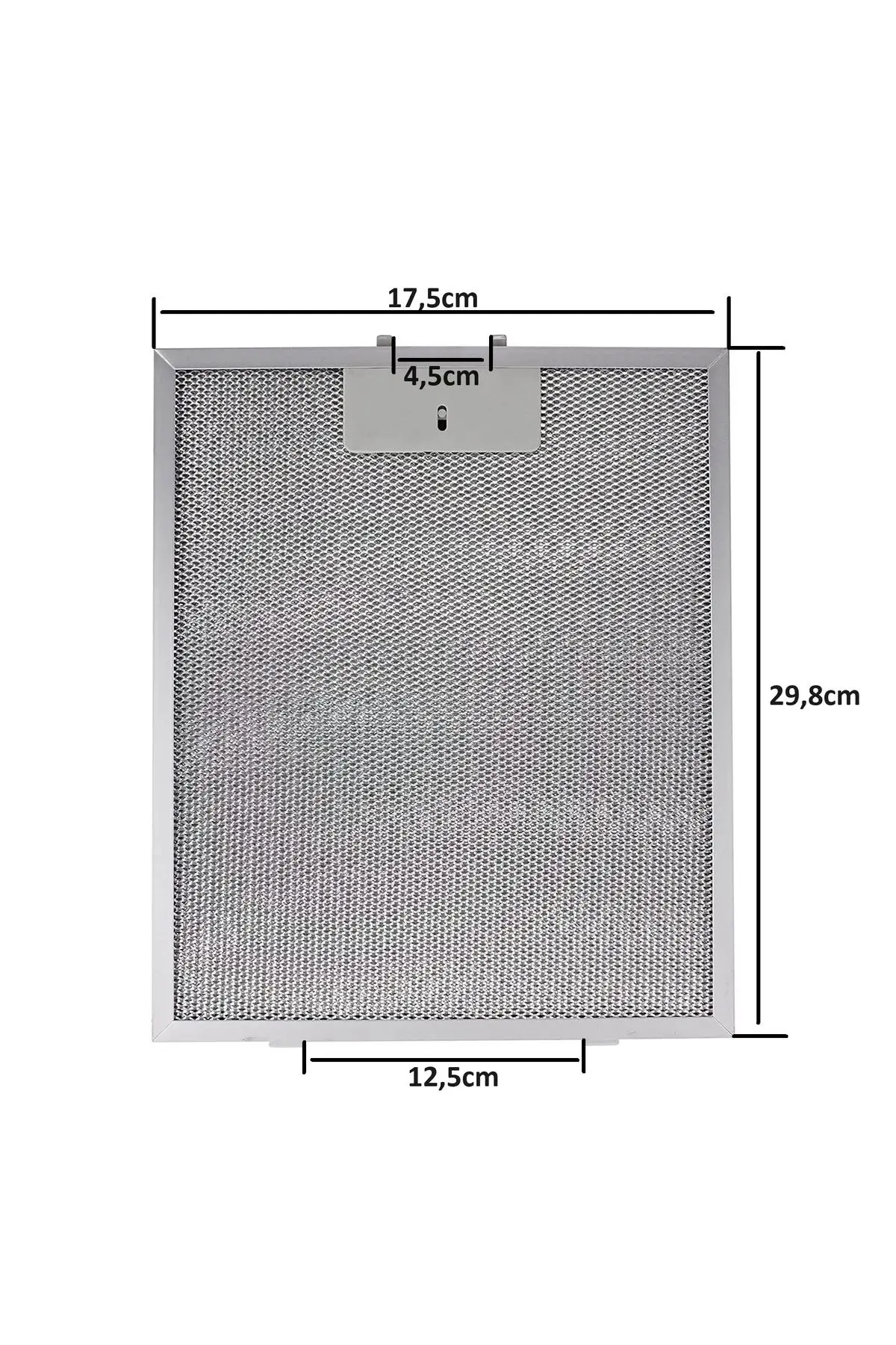 298×175 mm Davlumbaz Filtresi Vinola 29.8×17.5 CM , Arka Klipsler 12,5 cm