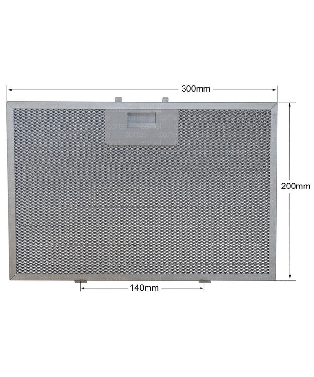  300 x 200 mm for Beko 9197060212 Davlumbaz Aspiratör Filtresi Metal yağ Filtresi 30x20 cm