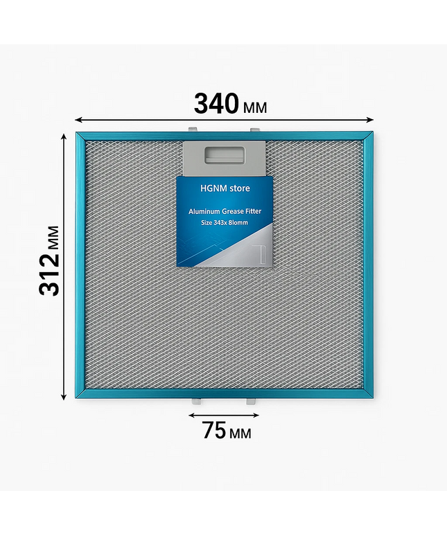 31.2 x 34 cm Aspiratör Davlumbaz Filtresi 340 x 312 mm Davlumbaz Yağ Filtresi Mutfak Aspiratörü Havalandırma Alüminyum Aspiratör 34 x 31,2 cm
