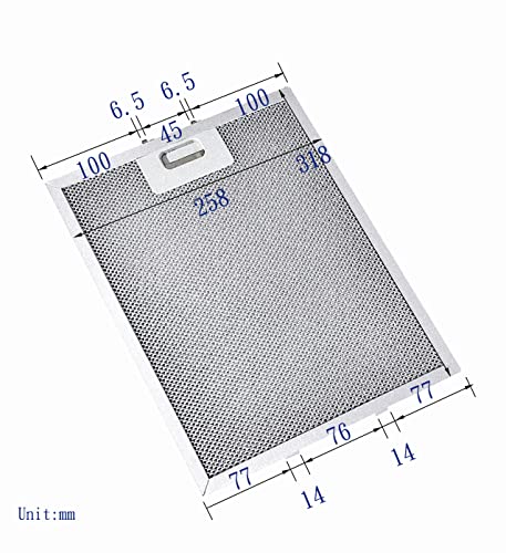 318x258 Aspiratör Davlumbaz filtresi Baumatic Zanussi Lamona AG600SS BE60GL BEI350SS BTC6720SS-UK F60.2BL F60.2SS