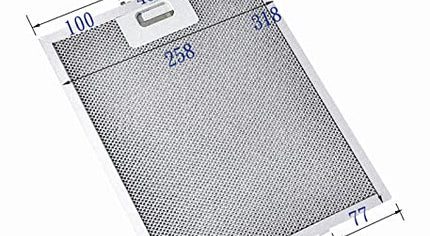 318x258 mm Metal Davlumbaz Yağ Filtresi | Baumatic Zanussi Lamona Uyumlu | 318258-1P