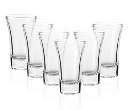 6-Pack Heavy Base Shot Glass Set, 2-Ounce Shot Glasses