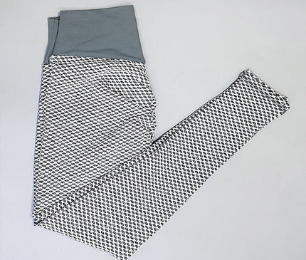 Grid Tights Yoga Pants Women Seamless High Waist Leggings Breathable