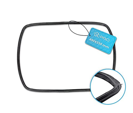  Oven Seal with 4 Hooks/Seal Suitable for AEG, Electrolux, 140043543028, Zanker, Zanussi 140043543010, 4055352589, 4055393088, 5614093010