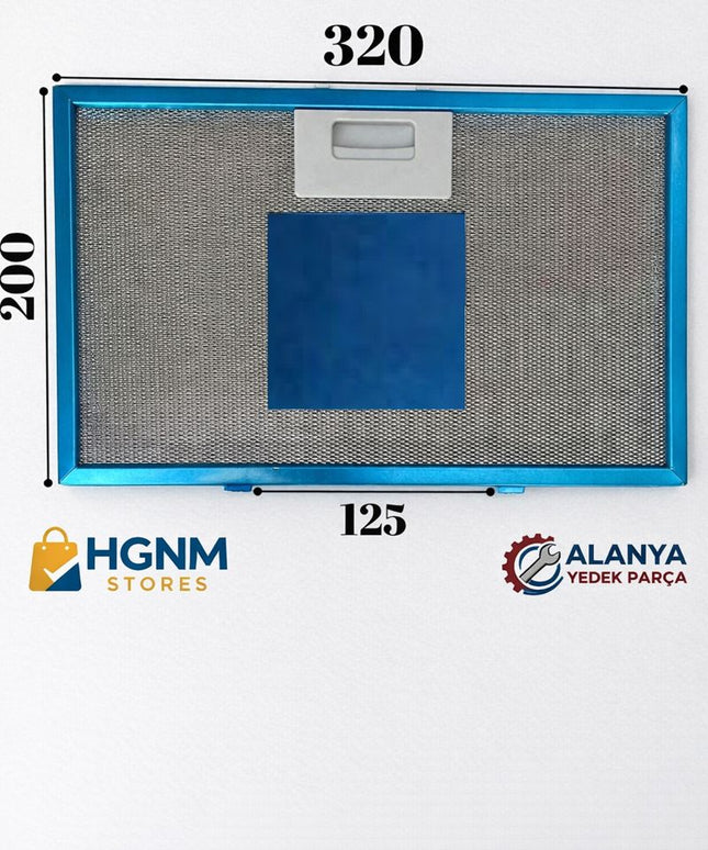320x200 mm Davlumbaz Metal Yağ Filtresi – 11010164 | Cooker Hood Grease Filter