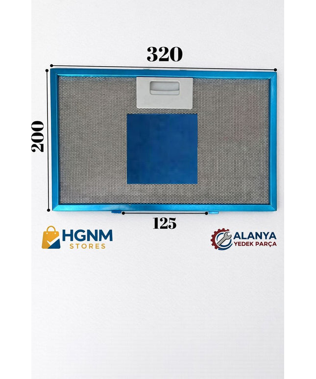 320x200 mm Davlumbaz Metal Yağ Filtresi – 11010164 | Cooker Hood Grease Filter
