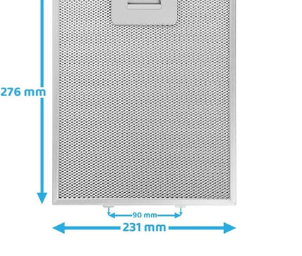 4055101671 Dunstabzugsfilter 276 x 231 mm Dunstabzugshauben-Fettfilter Küchenabzug AEG Electrolux
